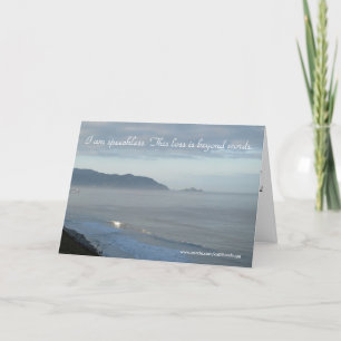 Ik ben sprakeloos, Condoleance Kaart