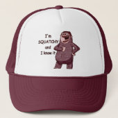 IK BEN SQUATCHY EN IK WEET HET - grappige Bigfoot Trucker Pet (Voorkant)