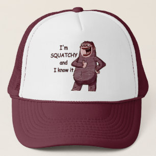 IK BEN SQUATCHY EN IK WEET HET - grappige Bigfoot  Trucker Pet