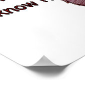 IK BEN SQUATCHY EN IK WEET HET - grappige Logo Poster (Hoek)