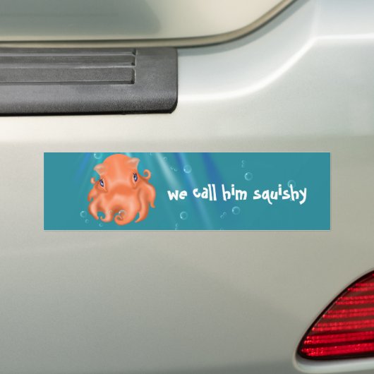 Ik ben Squishy Bumpersticker (Op auto)