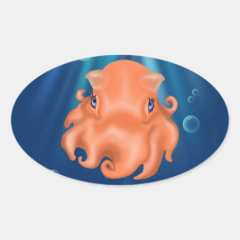 Ik ben Squishy Ovale Sticker