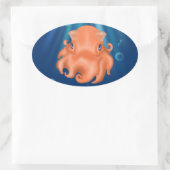 Ik ben Squishy Ovale Sticker (Tas)