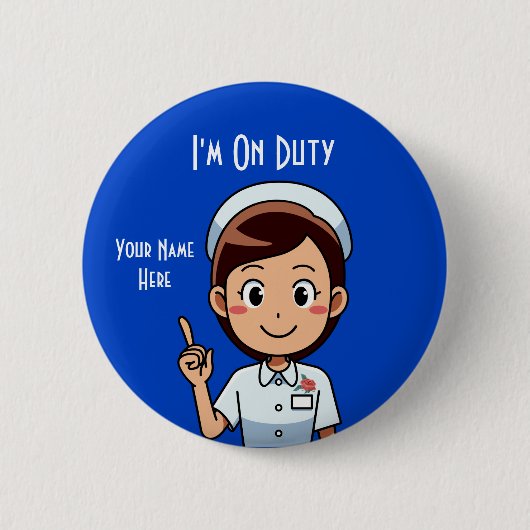 Ik ben standaard in dienst, 2¼-inch ronde Button (Voorkant)