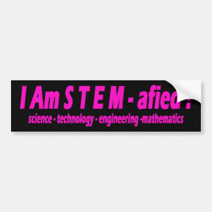 Ik ben STEM.  Bumpersticker