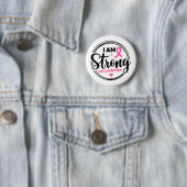 Ik Ben Sterk Borstkanker Bewustzijn Ronde Button 5,7 Cm (In situ)