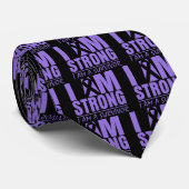 Ik ben Sterk - ik ben een overlevende - Hodgkin-ly Stropdas (Opgerold)
