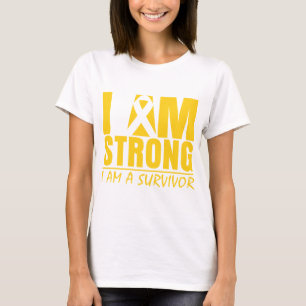 Ik ben sterk - ik ben een overlevende - kinderkank t-shirt
