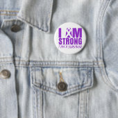 Ik ben sterk - ik ben een overlevende - "Sjoemsynd Ronde Button 5,7 Cm (In situ)