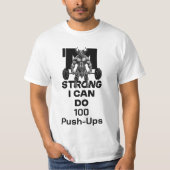 Ik ben sterk - ik kan 100 push-ups doen t-shirt (Voorkant)