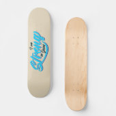 Ik ben sterk in Jesus Black en Blue Persoonlijk Skateboard (Voorkant)