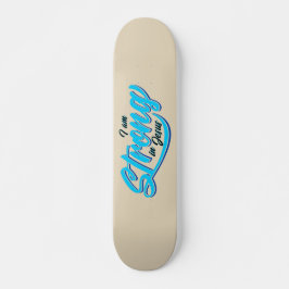 Ik ben sterk in Jesus Black en Blue Persoonlijk Skateboard