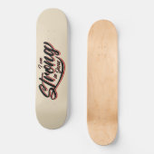 Ik ben sterk in Jesus Black en Red Persoonlijk Skateboard (Voorkant)