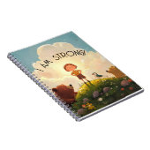 Ik ben sterk Jongens Affirmatie Notitieboek (Rechterzijde)