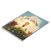 Ik ben sterk Jongens Affirmatie Notitieboek (Linkerzijde)