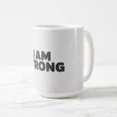 Ik ben sterk koffiemok (Voorkant rechts)