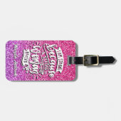 IK BEN STERK OMDAT EEN STERKE VROUW MIJ HEEFT GESP BAGAGELABEL (Voorkant horizontaal)