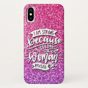 IK BEN STERK OMDAT EEN STERKE VROUW MIJ HEEFT GESP Case-Mate iPhone CASE