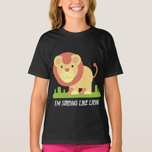 IK BEN STERK ZOALS LION T-SHIRT (Voorkant)