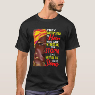 Ik ben sterke Afrikaanse vrouwen. Ik ben de zwarte T-shirt