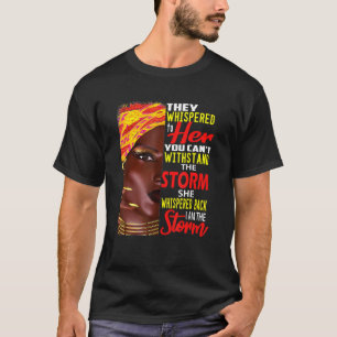 Ik ben sterke Afrikaanse vrouwen. Ik ben de zwarte T-shirt