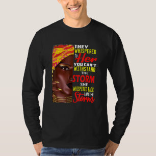 Ik ben sterke Afrikaanse vrouwen. Ik ben de zwarte T-shirt