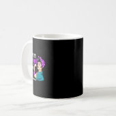 Ik ben sterker dan Epilepsy Warrior Epilepsy AWare Koffiemok (Voorkant links)
