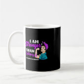 Ik ben sterker dan Epilepsy Warrior Epilepsy AWare Koffiemok (Links)
