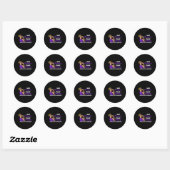 Ik ben sterker dan Epilepsy Warrior Epilepsy AWare Ronde Sticker (Vel)