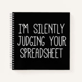 Ik ben stil bij je spreadsheet notitieboek (Voorkant)