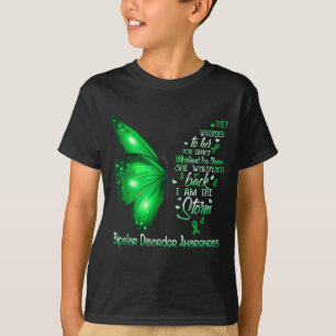 Ik ben storm bipolaire stoornis bewustzijn vlinder t-shirt