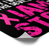 Ik ben storm Borstkanker bewustzijn Poster (Hoek)