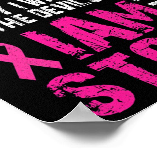 Ik ben storm Borstkanker bewustzijn Poster (Hoek)