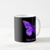 Ik ben Storm Epilepsy Awareness Butterfly Koffiemok (Voorkant rechts)
