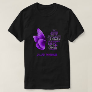 Ik ben Storm Epilepsy Awareness Butterfly T-shirt