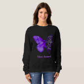 Ik ben Storm Epilepsy Awareness Butterfly Trui (Voorkant volledig)