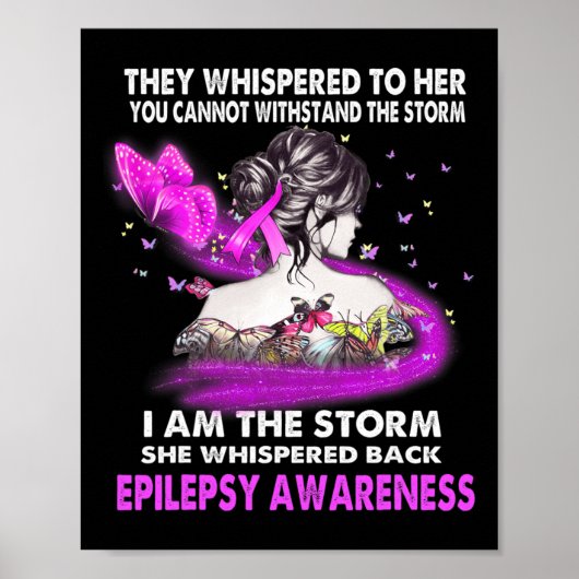 Ik ben Storm Epilepsy Bewustheid Poster (Voorkant)