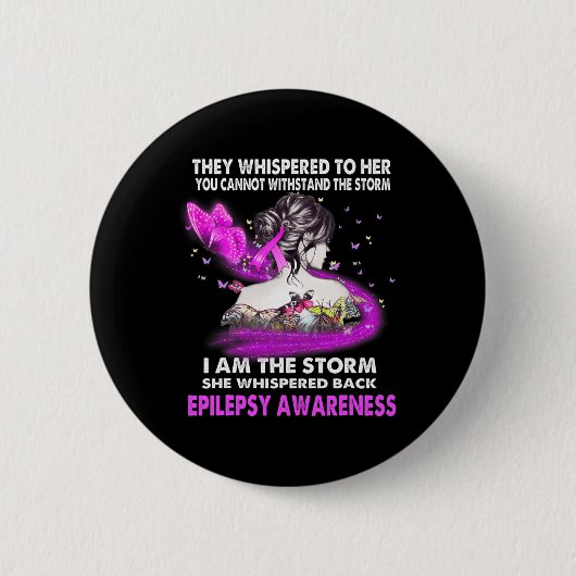 Ik ben Storm Epilepsy Bewustheid Ronde Button 5,7 Cm (Voorkant)