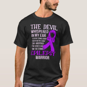Ik ben Storm Epilepsy Warrior Awareness Paarse G T-shirt