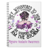 Ik ben Storm Migraine Hoofdpijn Bewustheid Notitieboek (Voorkant)