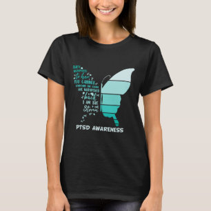 Ik ben Storm Ptsd Stress Awareness Ribbon Butter T-shirt