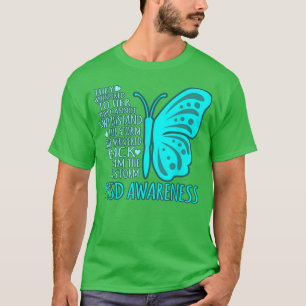 Ik ben Storm PTSD Stress Awareness Ribbon Graphi T-shirt