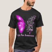 Ik ben storm Single Mam Awareness Butterfly T-shirt (Voorkant)