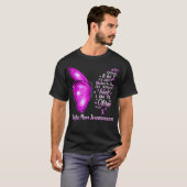 Ik ben storm Single Mam Awareness Butterfly T-shirt (Voorkant volledig)