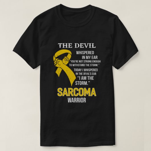 Ik ben Storm voor Sarcoma Bewustheid T-shirt (Design voorkant)