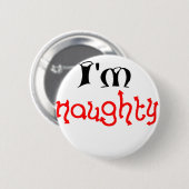 Ik ben stout ronde button 5,7 cm (Voorkant /achterkant)