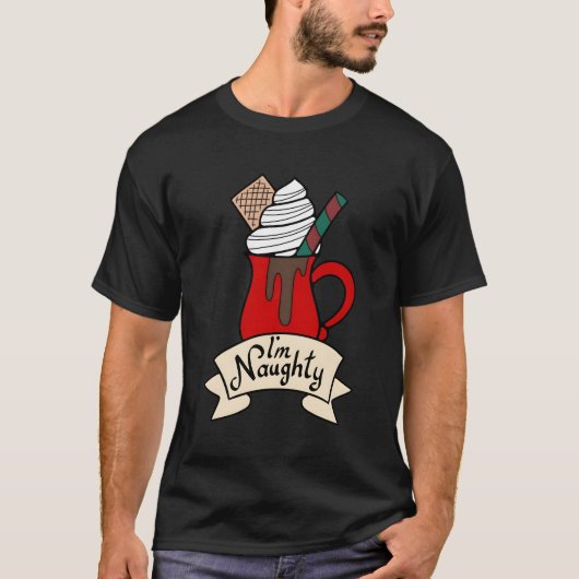 Ik ben stoute kerstvakantie t-shirt (Voorkant)