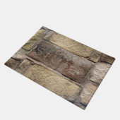 "Ik ben Stuck" een andere steen in de muur Deurmat (Schuin)