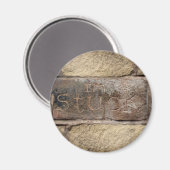 "Ik ben Stuck" een andere steen in de muur Magneet (Voorkant / Achterkant)