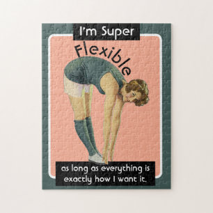 Ik ben Super Flexible Funny Sarcastische  Vrouw Legpuzzel